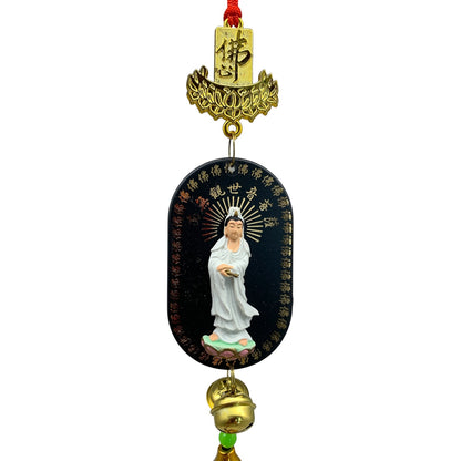 11192 - 13" Good luck Quan Yin Hanger White Standing |22-10|sent for prep