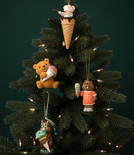 7393 - 4 Piece Set of Hallmark Ice cream For Everyone Ornaments 5" |TBD|