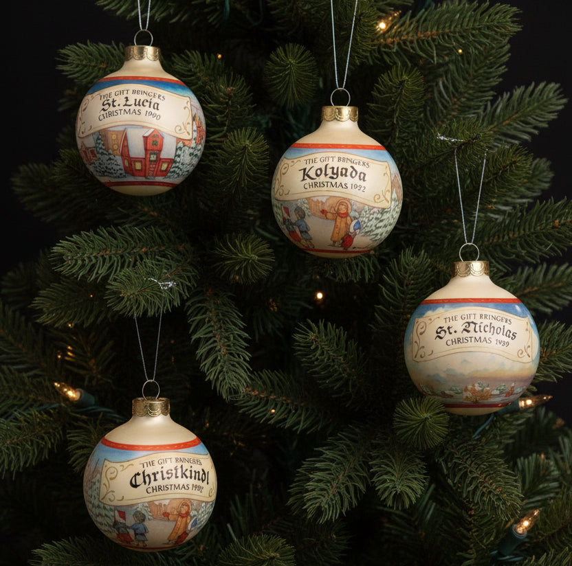 3198-Hallmark 4 Piece Set of The Gift Bringers Pt 2 Ornaments 4" |TBD|