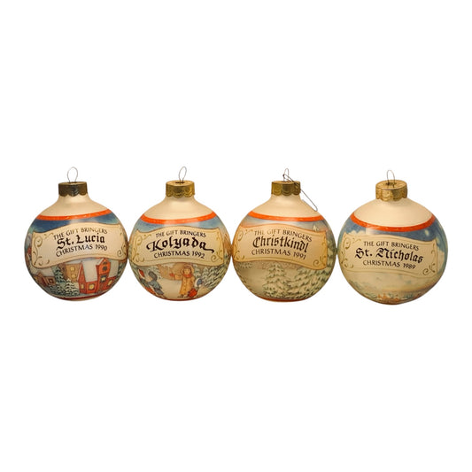 3198-Hallmark 4 Piece Set of The Gift Bringers Pt 2 Ornaments 4" |TBD|