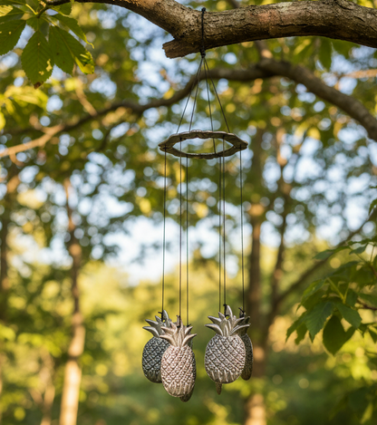 31663 - Metal Pineapple Windchimes 13" |TBD/Store|