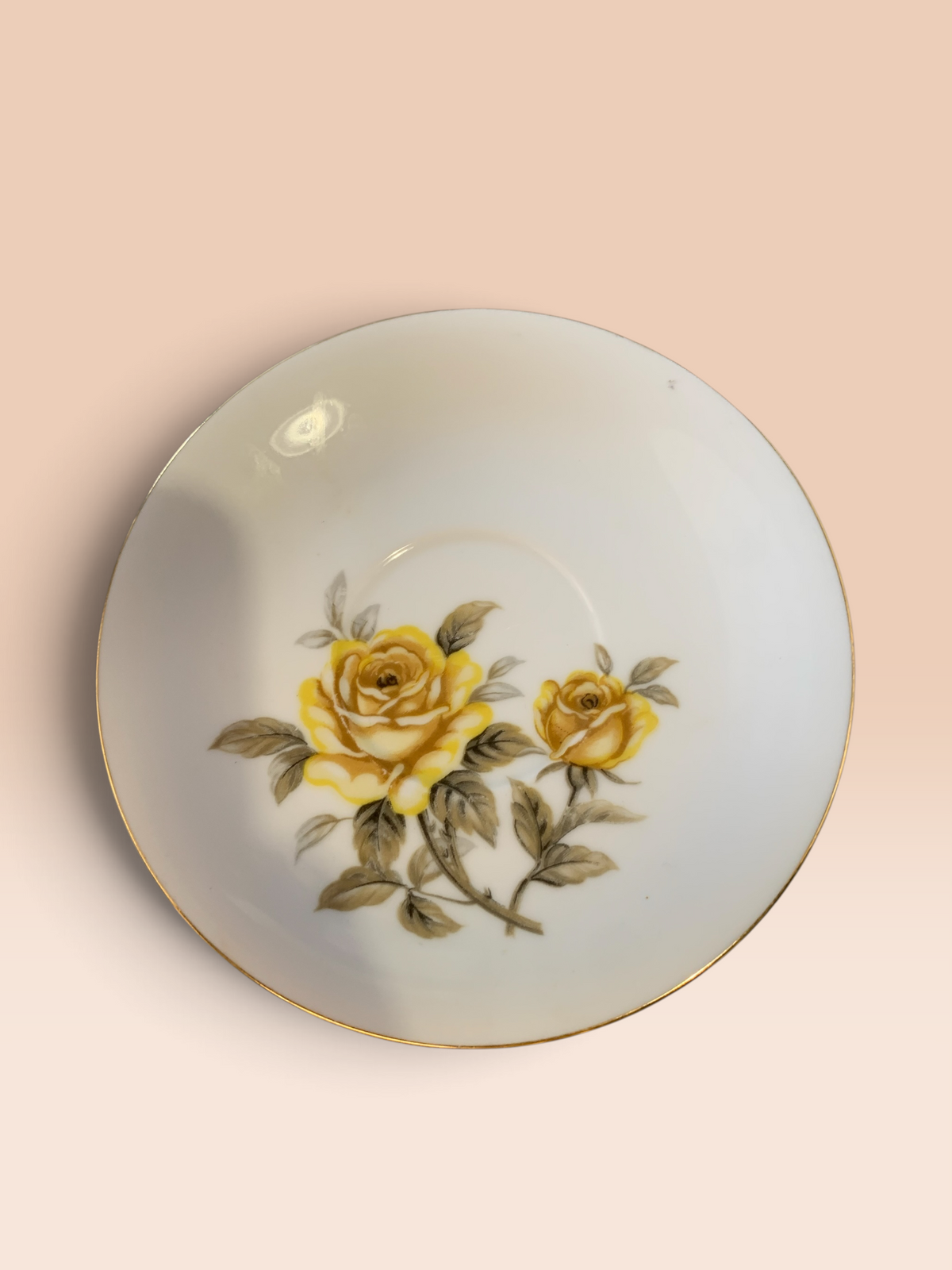 36661 - Beautiful Norleans China Japan Yellow Rose 5.5" Saucer |TBD|