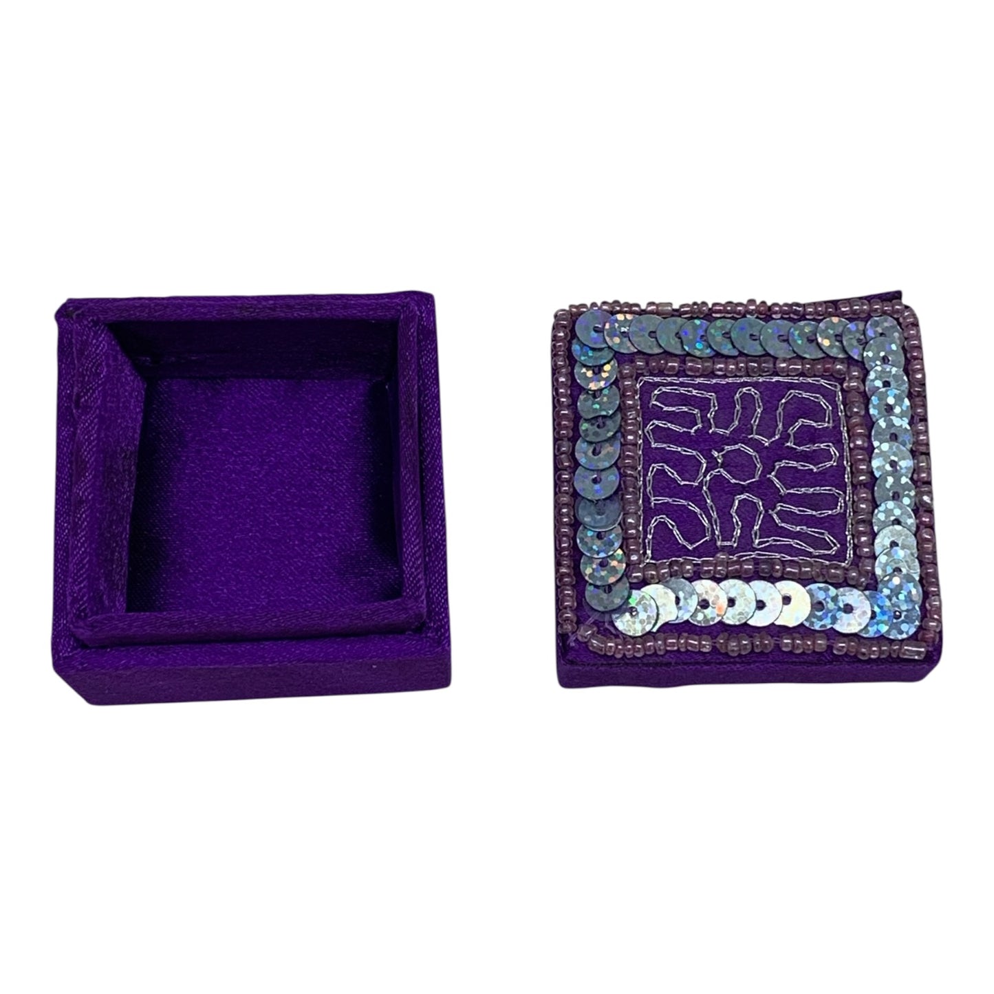 10313 - Box Purple Trinket Sequin |Clear-8|