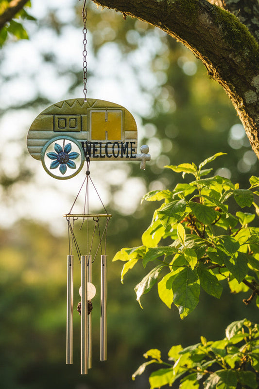 30024 - Yellow Metal Camper Chimes |G-10|