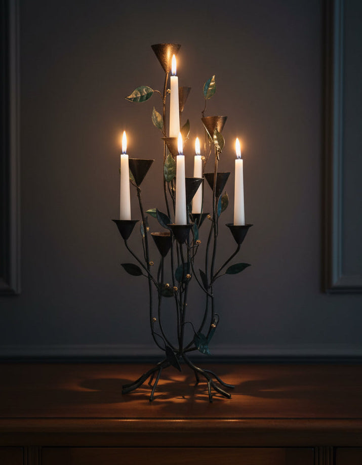 22065 - 22" Metal Candle Incense Holder |13-28|