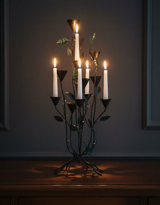 22065 - 22" Metal Candle Incense Holder |13-28|