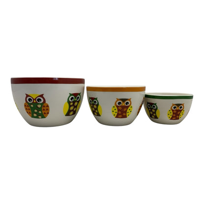 48407 - Owl Bowl Kitchen Pack of Three |10-15|