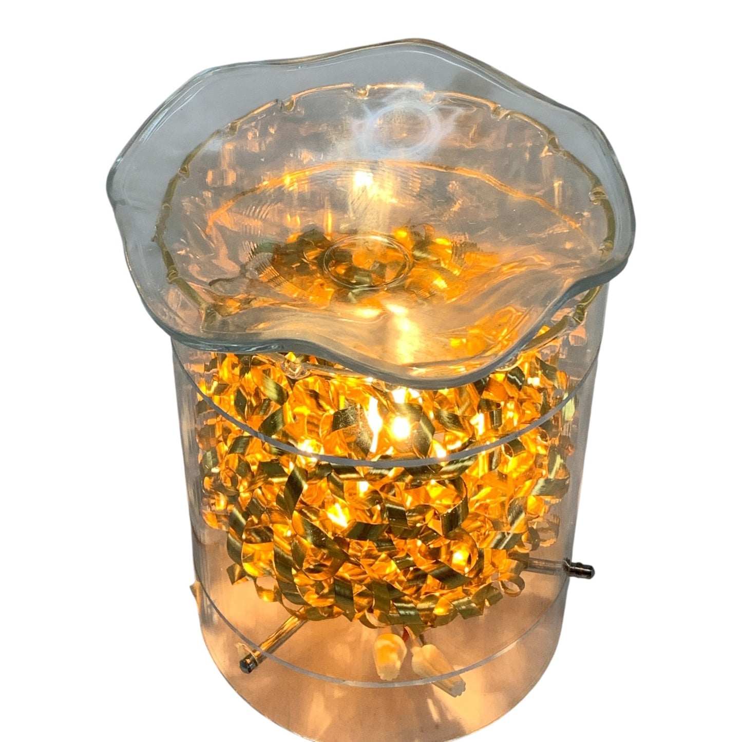 18378 - Electric Gold Ball Oil Lamp 8" |2-20|