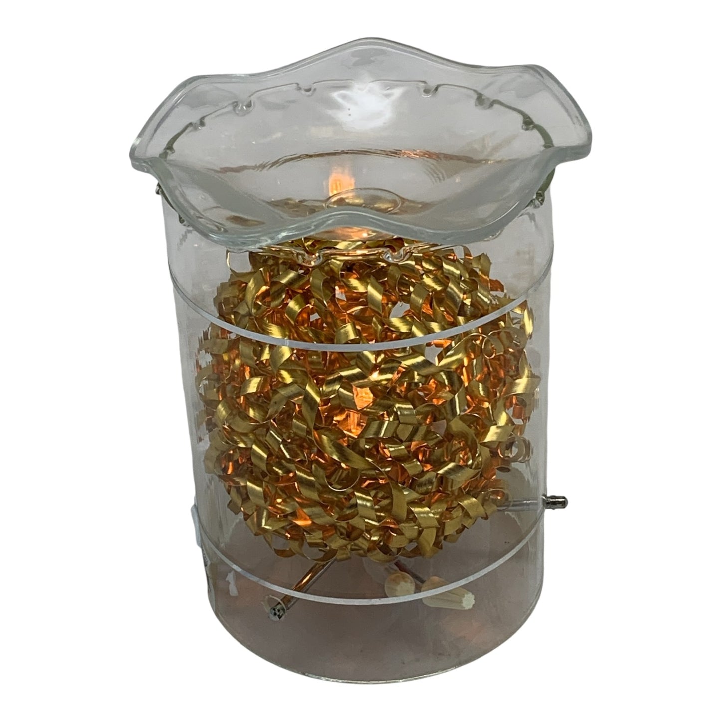 18378 - Electric Gold Ball Oil Lamp 8" |2-20|