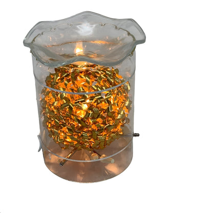 18378 - Electric Gold Ball Oil Lamp 8" |2-20|