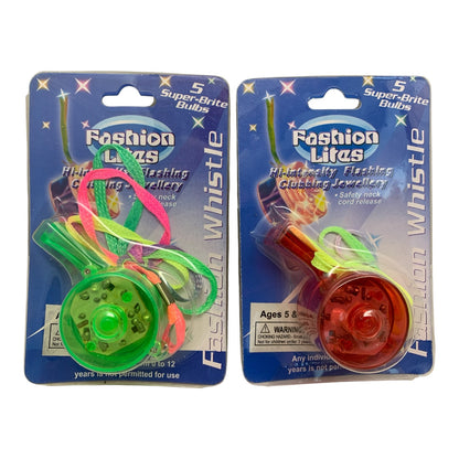 7290 - 3" Light-Up Whistle Necklace Set of Two |DVD-1|