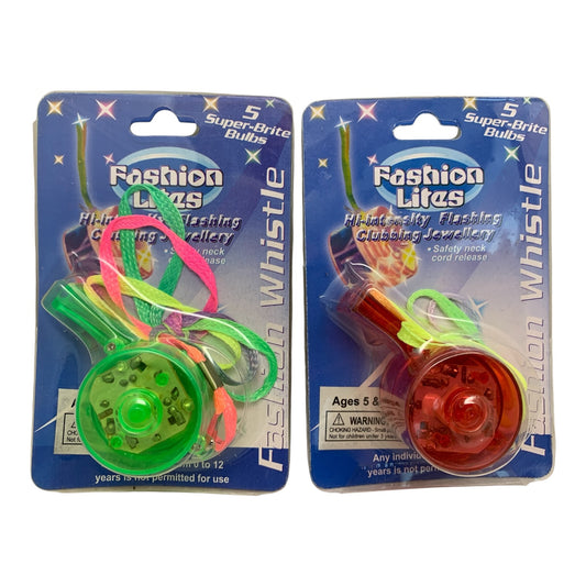 7290 - 3" Light-Up Whistle Necklace Set of Two |DVD-1|