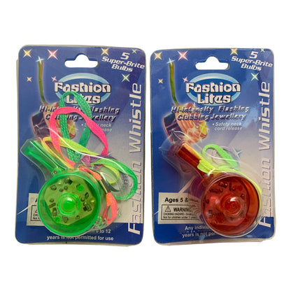 7290 - 3" Light-Up Whistle Necklace Set of Two |DVD-1|