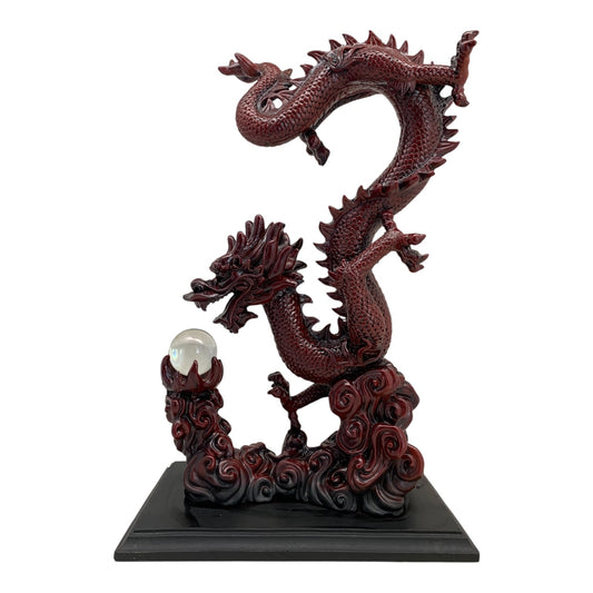 4959- 16" Red Dragon - Clear Orb - |Z-85|