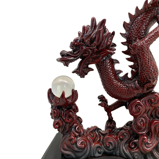 4959- 16" Red Dragon - Clear Orb - |Z-85|