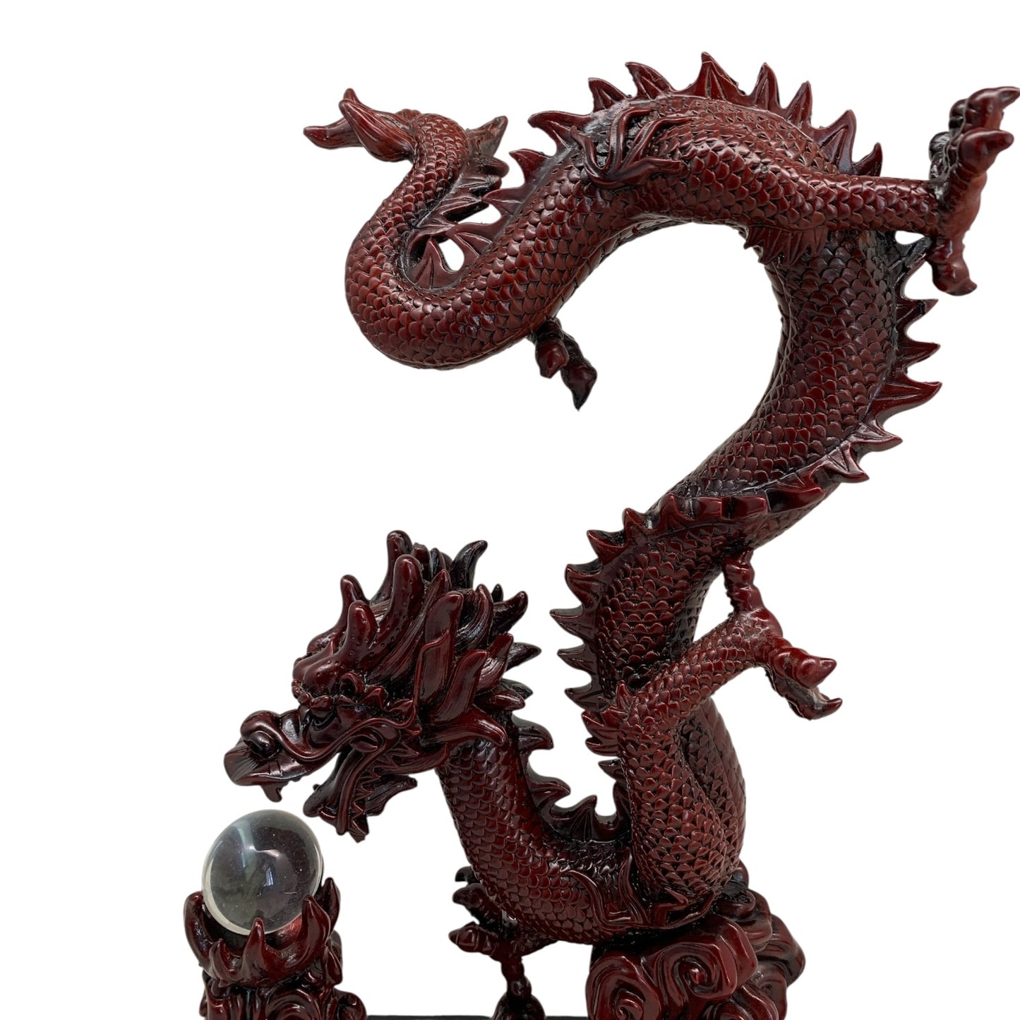 4959- 16" Red Dragon - Clear Orb - |Z-85|