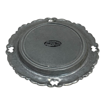 48360 - Forevermore 8" Silver Pewter Plate – Vintage Metal Collectible |TBD|