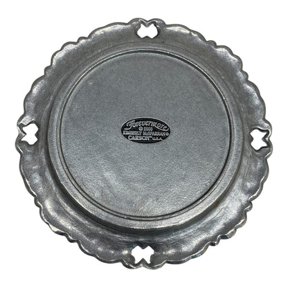 48360 - Forevermore 8" Silver Pewter Plate – Vintage Metal Collectible |TBD|