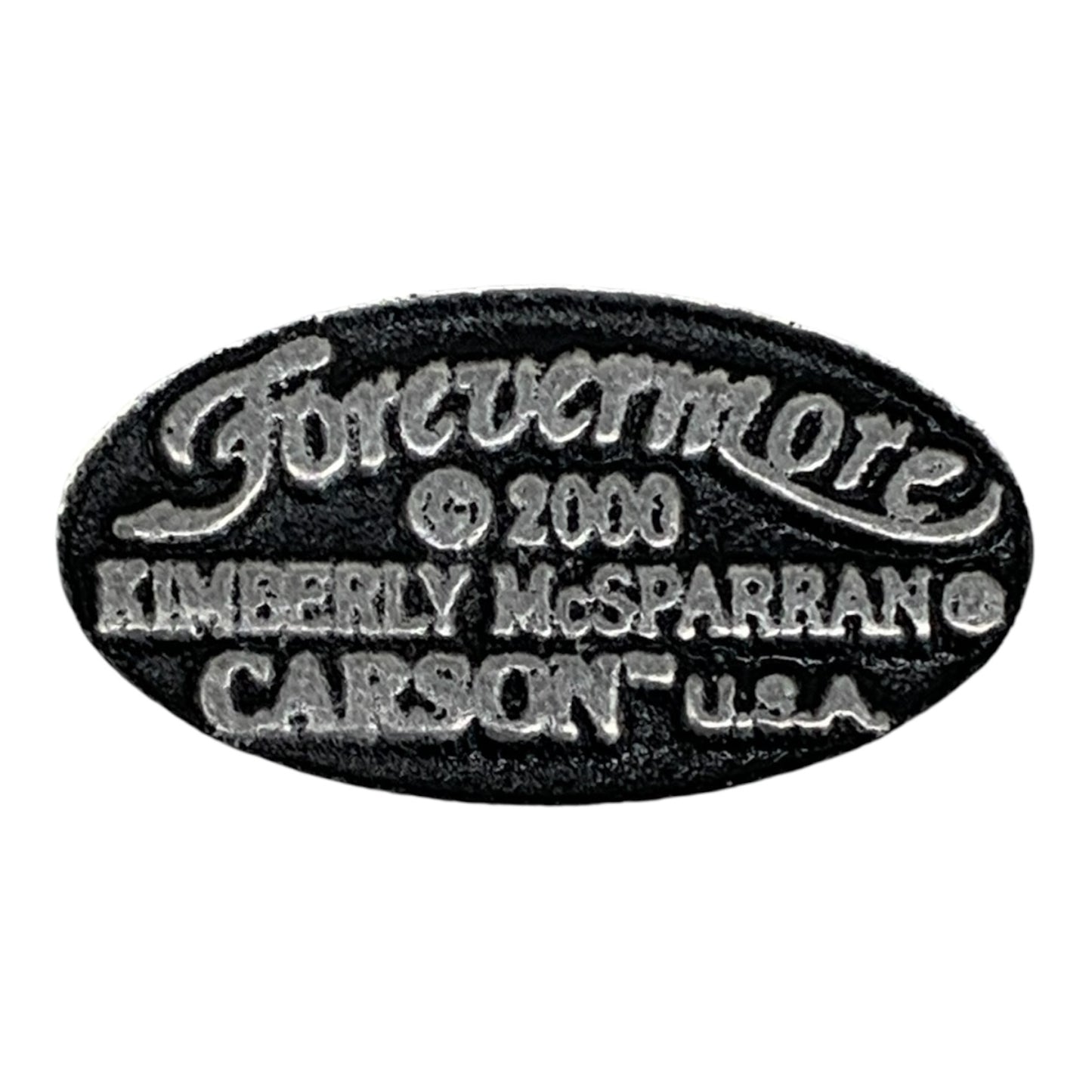 48360 - Forevermore 8" Silver Pewter Plate – Vintage Metal Collectible |TBD|