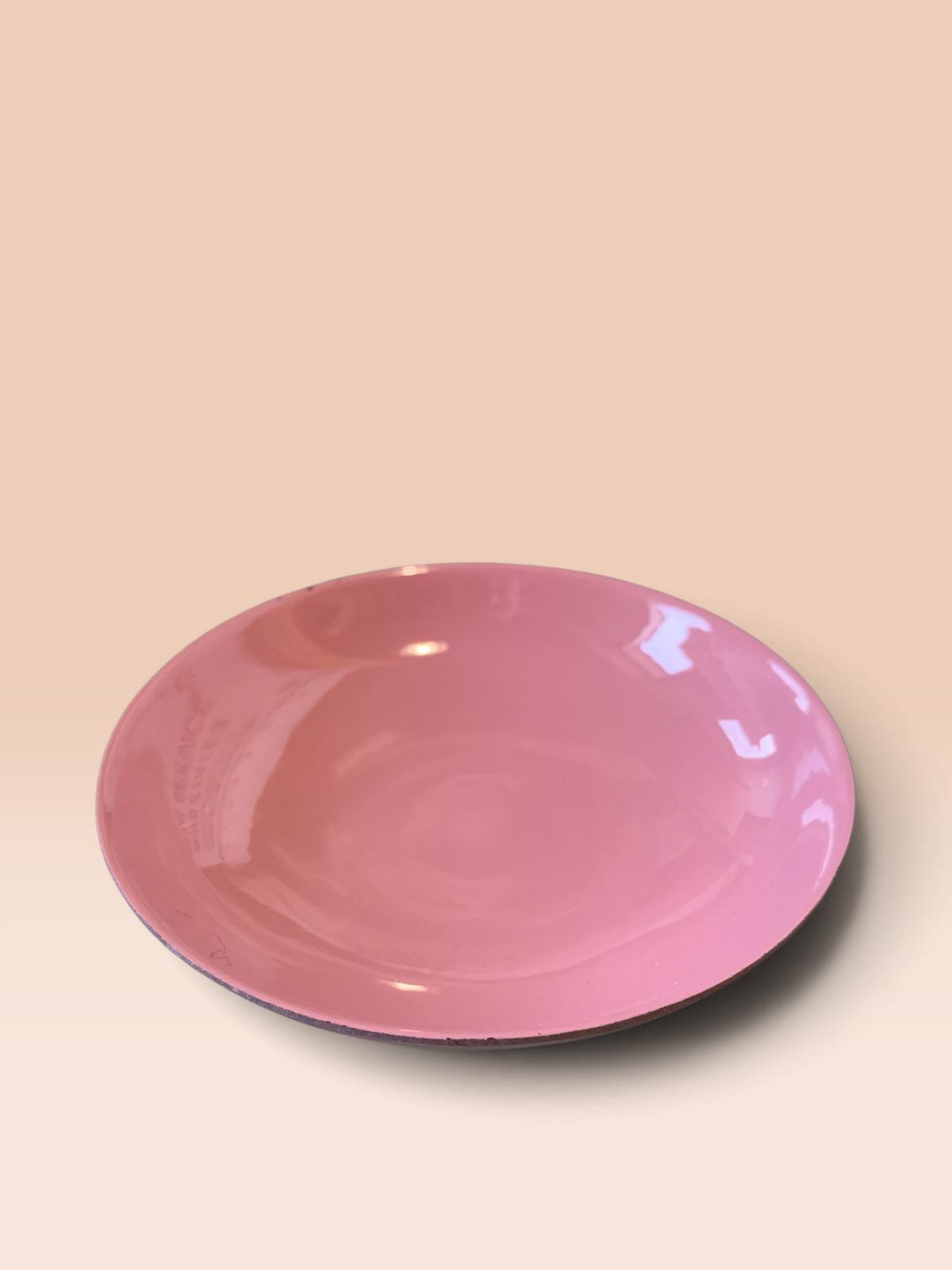 14777 - Set of 4 Bowls Lacquerware Pink with Gold Paint 4" |23-1|