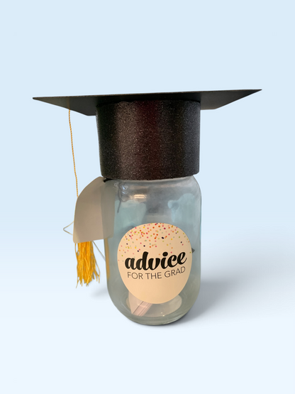 26197- Graduation 9" Advice Jar |23-3|