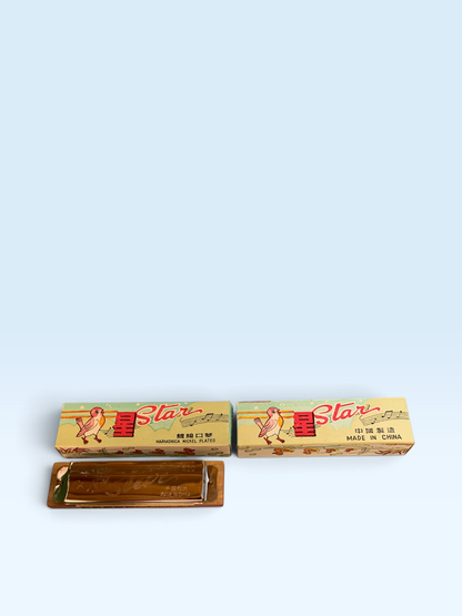 4910 - Set of Two Nickel Plated 3" Harmonica |23-3|23-2|