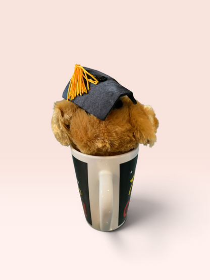 26208 -8" Puppy Plush Graduation Mug Set - |23-1| Top