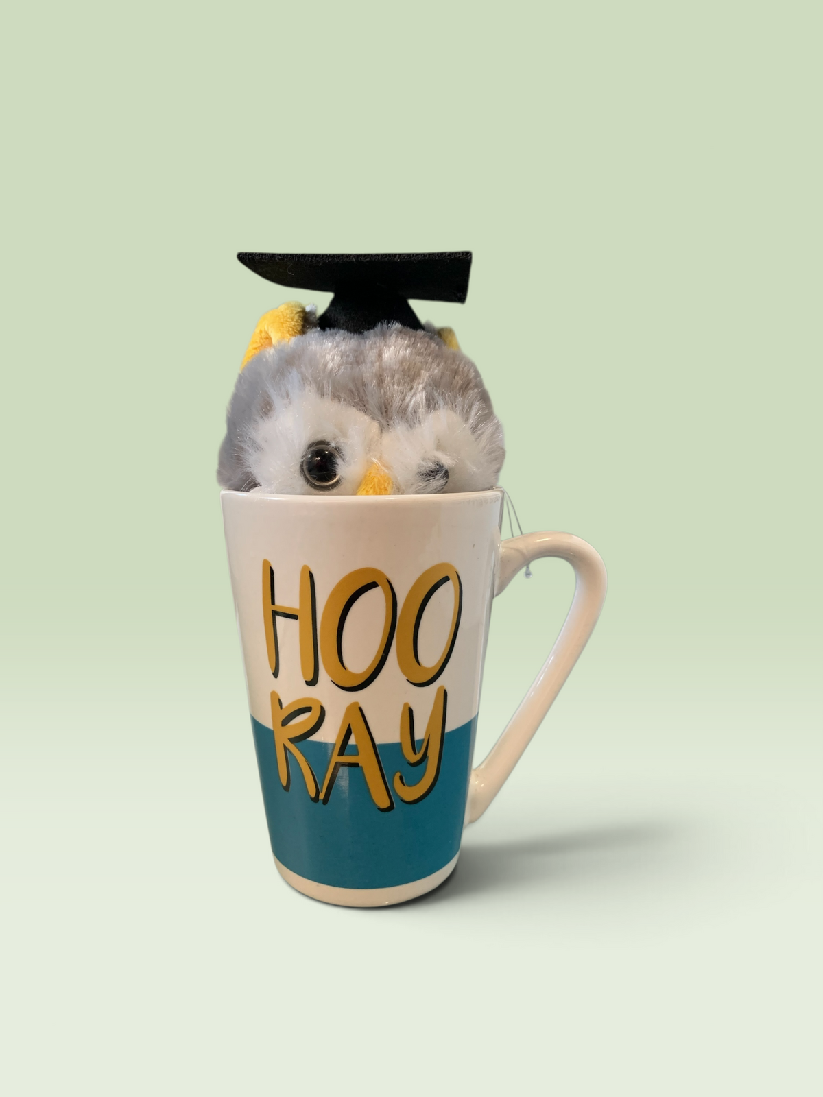 26209 - 8" Owl Plush Graduation Mug Set |23-1|