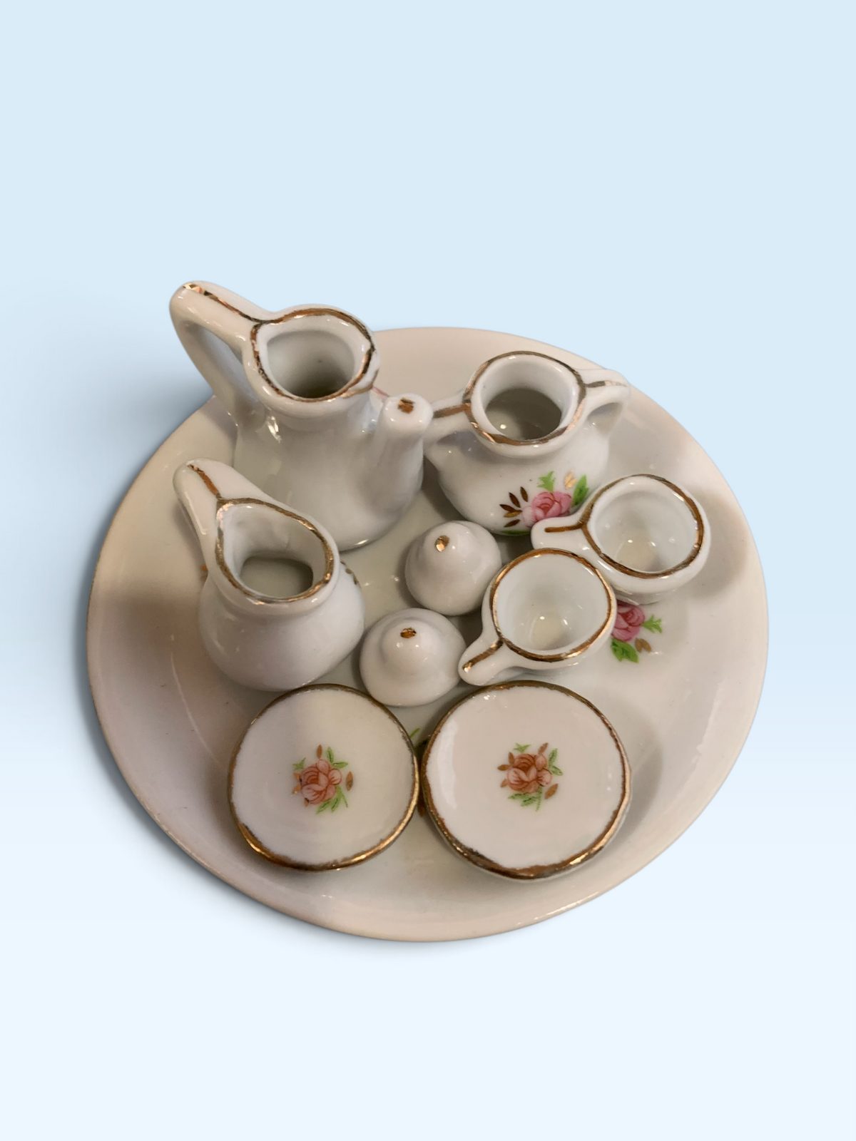 550 - 3" Dollhouse Ceramic Tea Party Set |23-2|