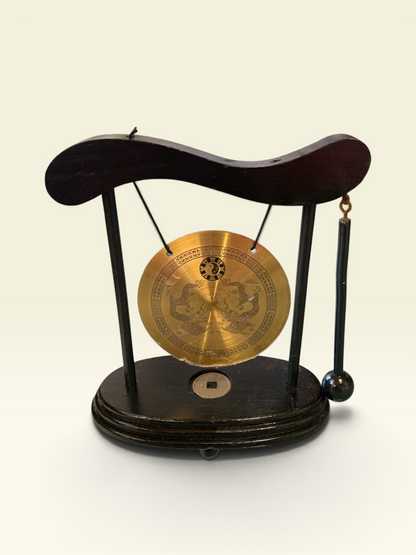 8705 - 6" Gong with Stand Dragon Style |H-56||23-3|