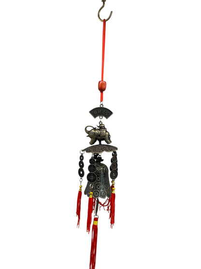 5148 - Elephant Charm w Bell - |9-14|