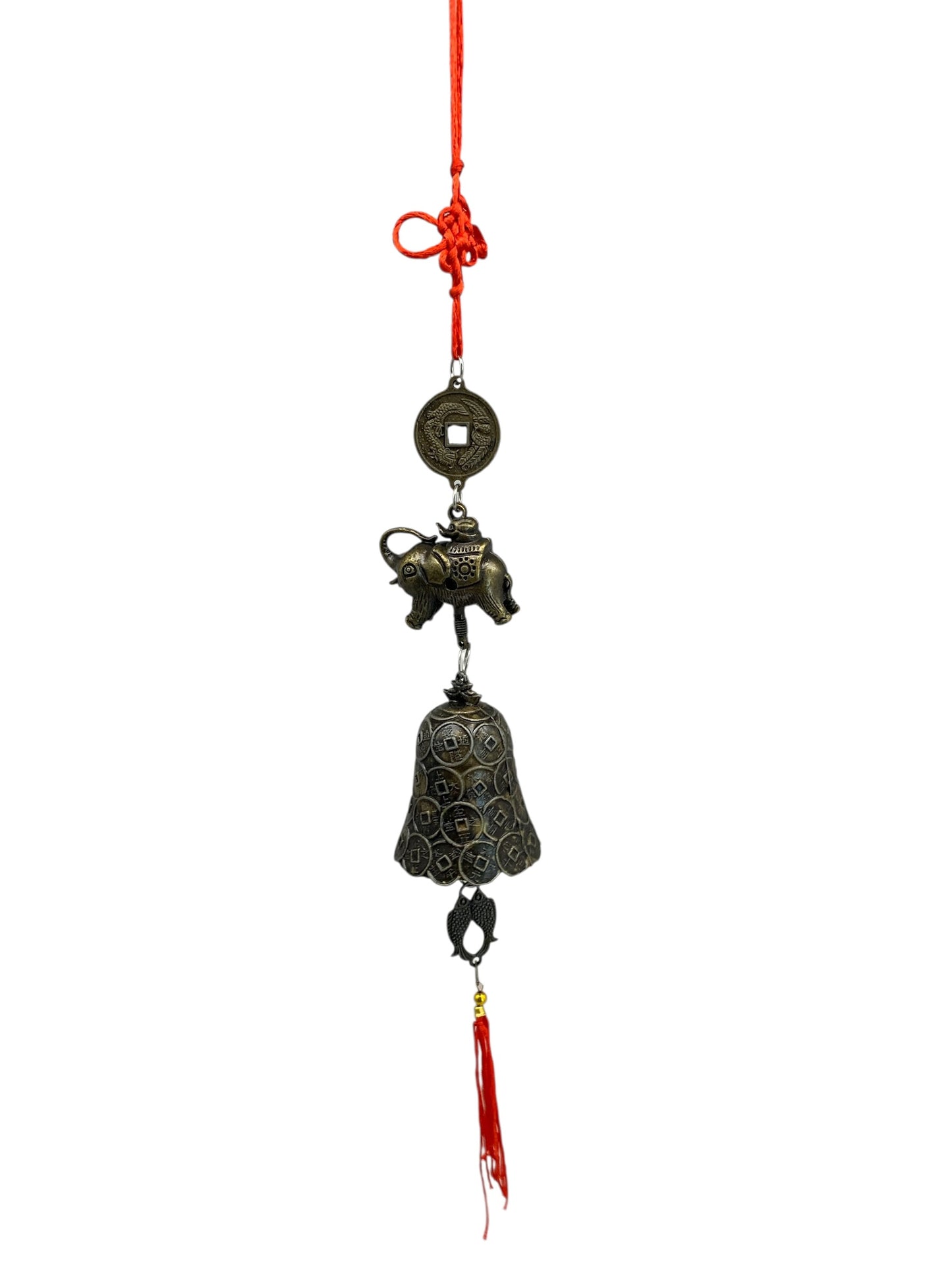 11479 - Brass Feng Shui Windchime 12" |9-14|