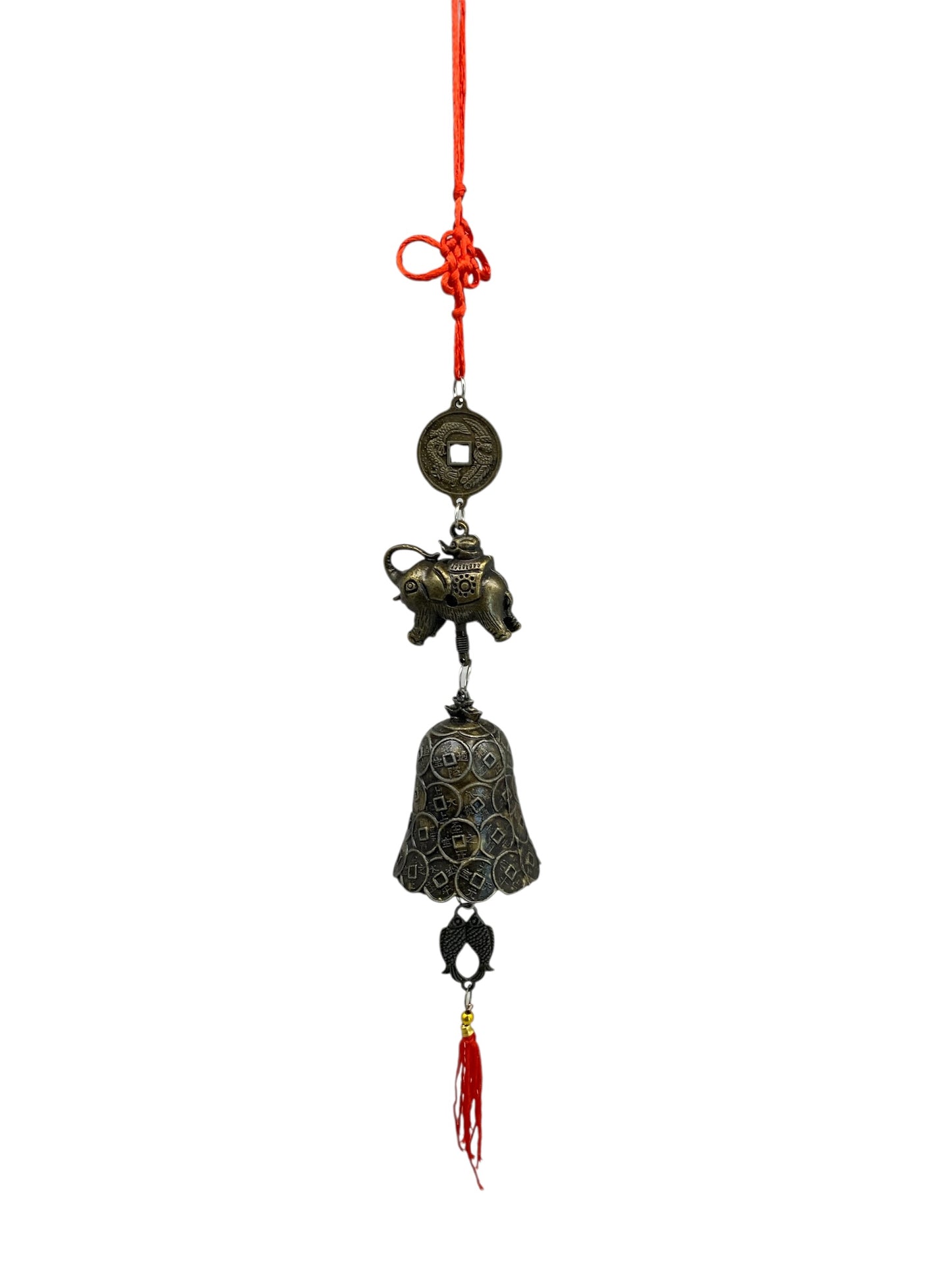11479 - Brass Feng Shui Windchime 12" |9-14|