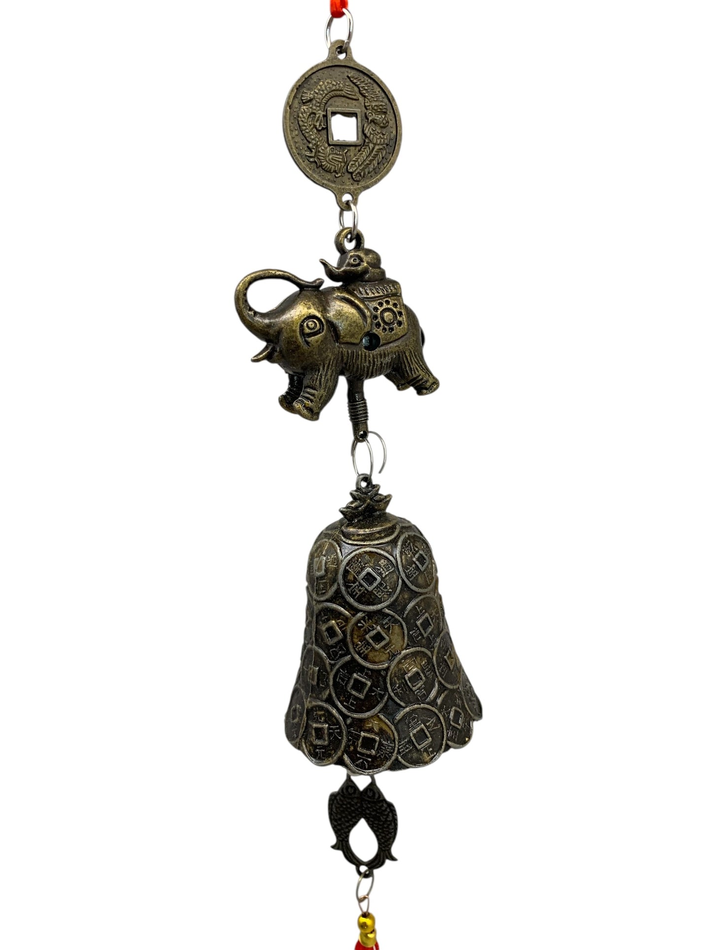 11479 - Brass Feng Shui Windchime 12" |9-14|