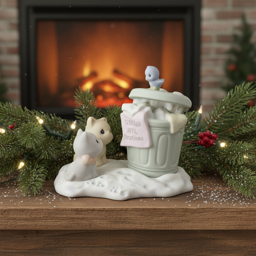 35545 - 5" Sugartown Garbage Can Figurine |H-6|