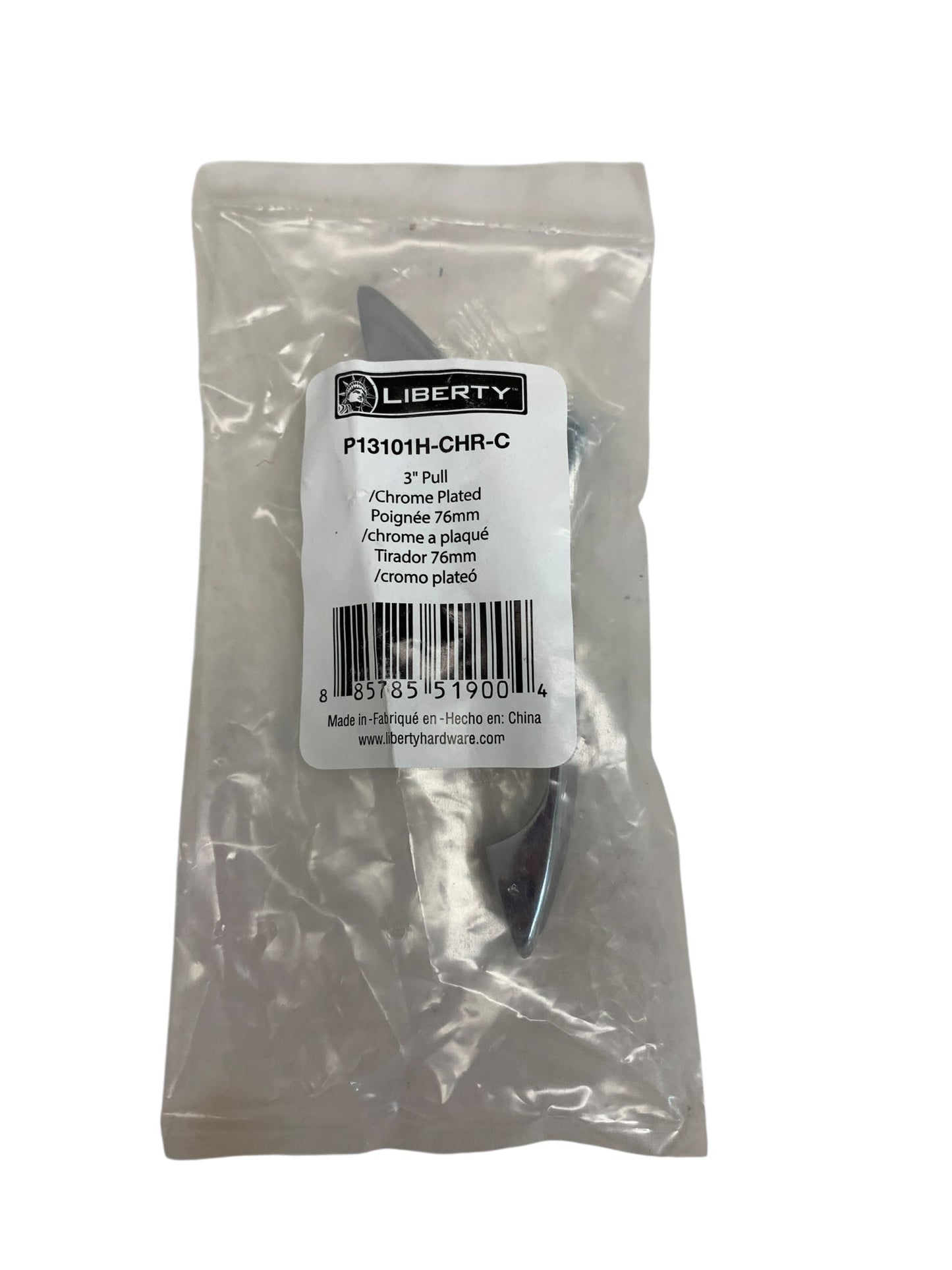 27733 - |4 Pack| 3" Chrome Pull Handle "P13101H-CHR-C" |11-12|