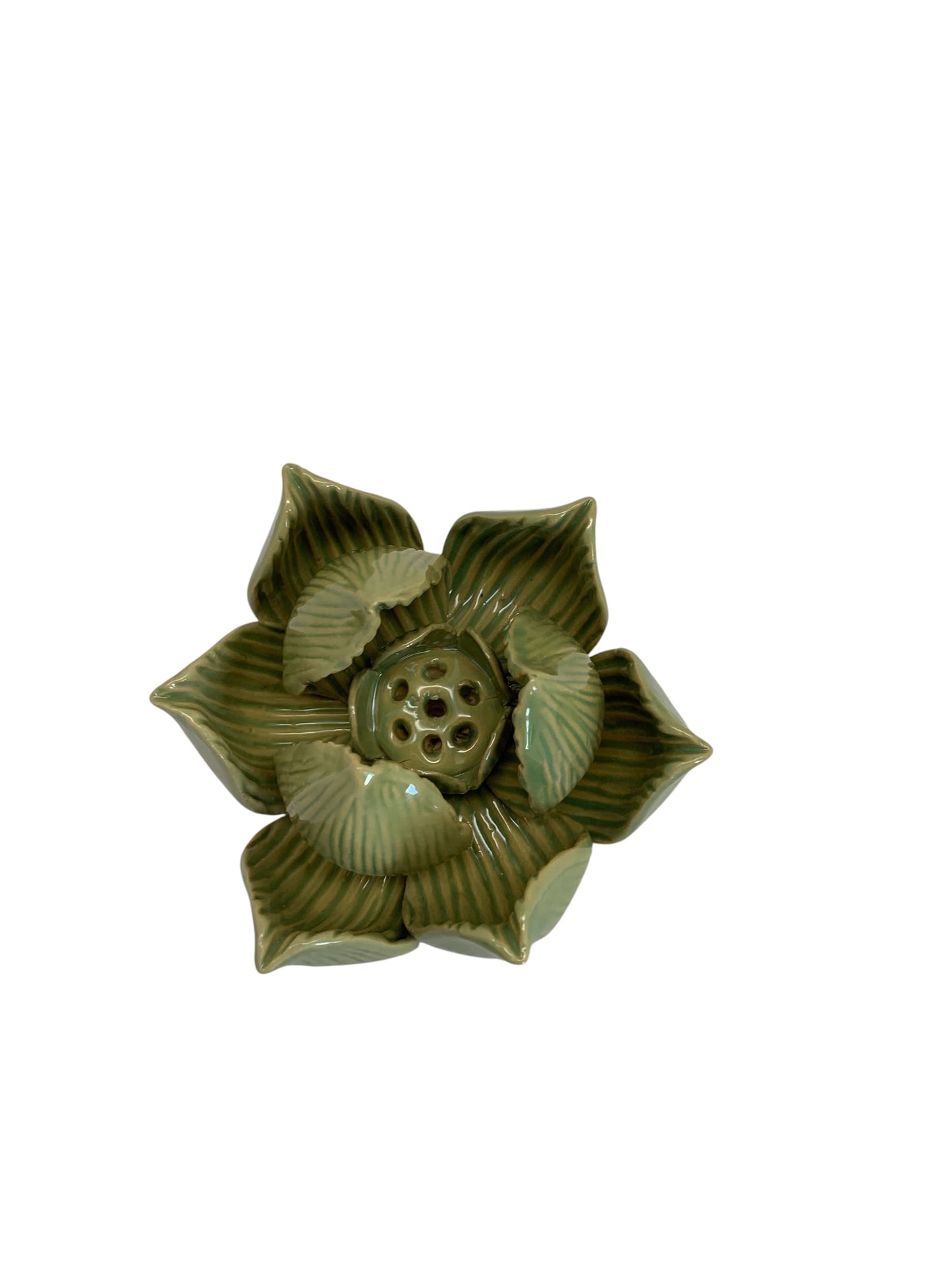16916 - Lotus Burner Green 6" |22-13| Sent for pic 6/26 LC