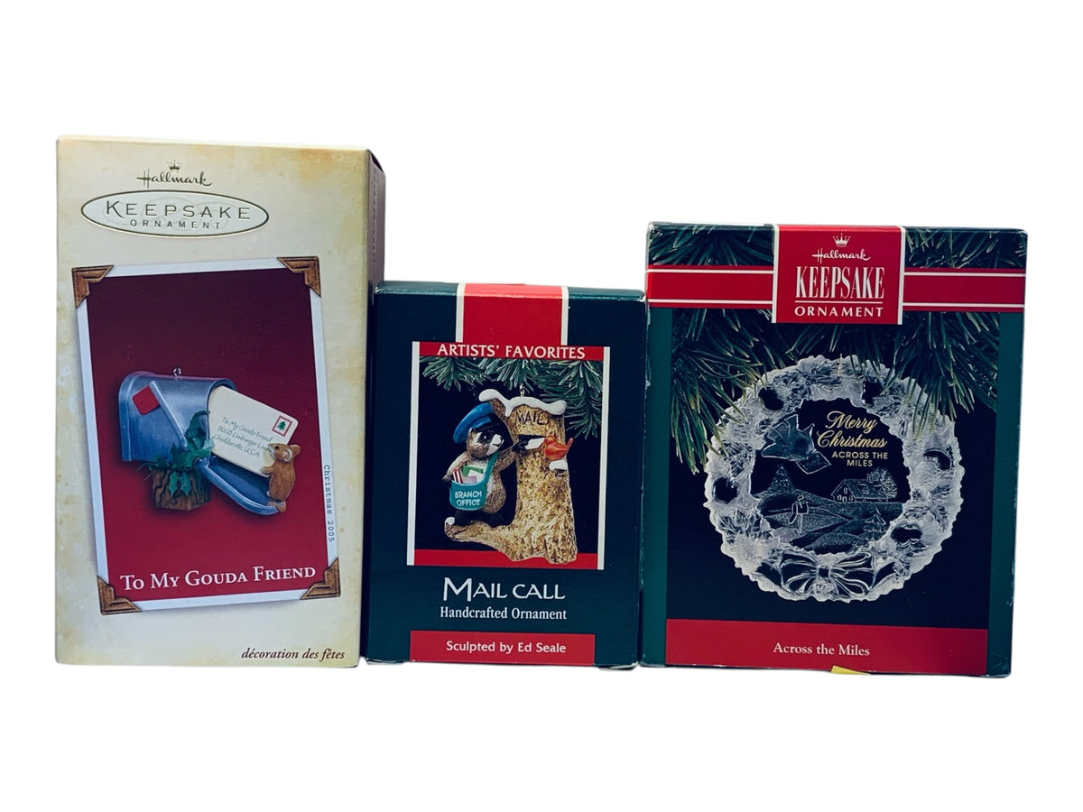 12365 - Set of 3 Mail On Christmas Ornaments 5" |TBD|