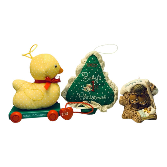 13363 - Set of 3 Baby's First Christmas Ornaments 5" |<TBD>|