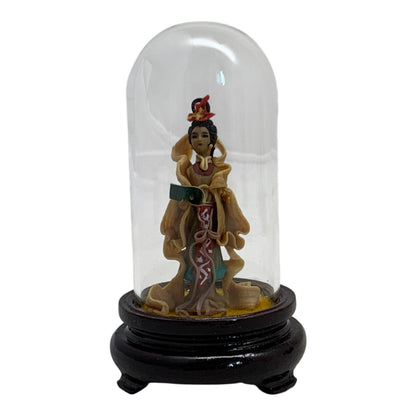 8257 - 3" Assorted Color Geisha with Glass Dome Set of 2 |X-46|