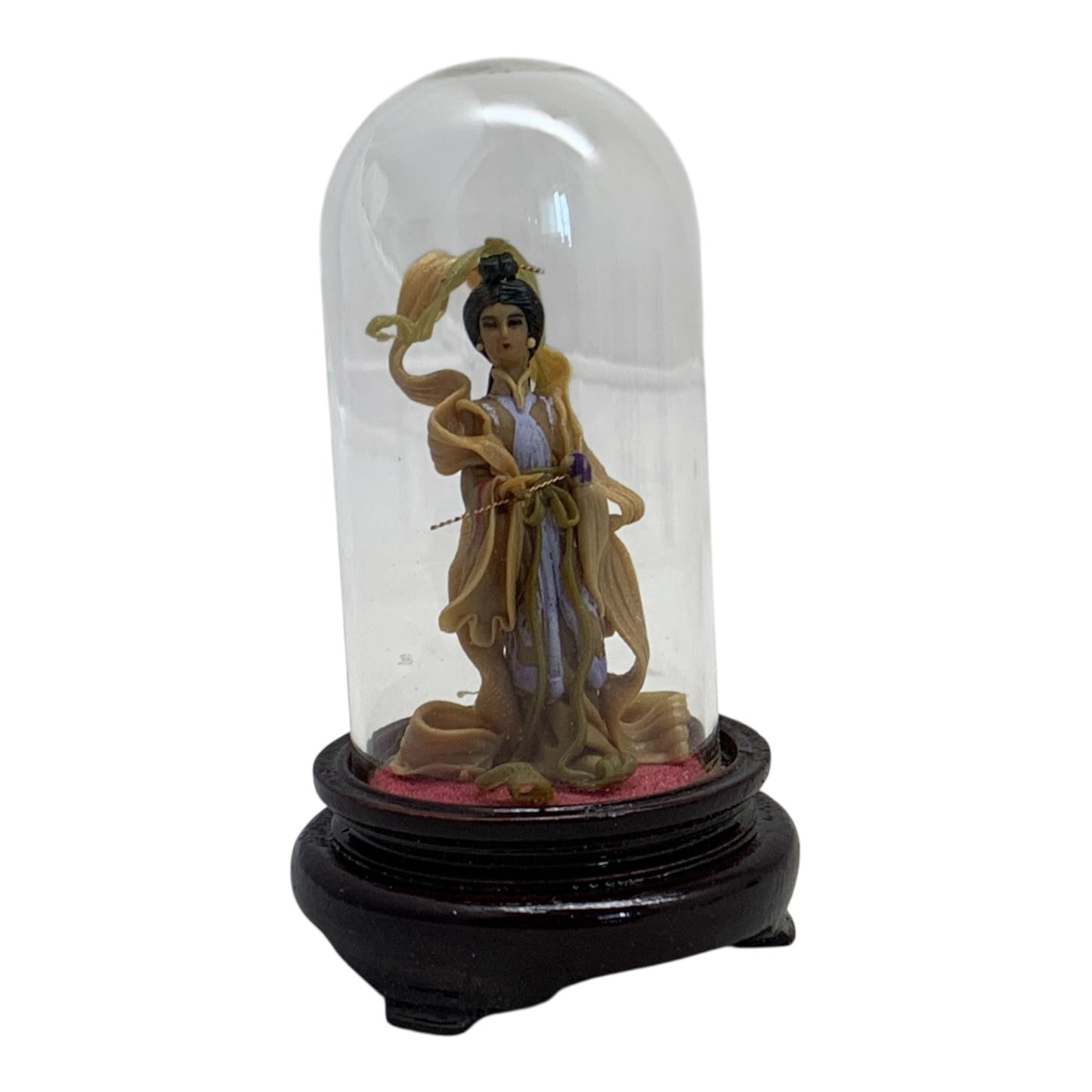 8257 - 3" Assorted Color Geisha with Glass Dome Set of 2 |X-46|