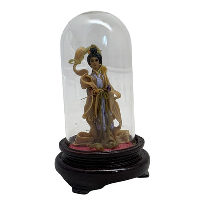 8257 - 3" Assorted Color Geisha with Glass Dome Set of 2 |X-46|