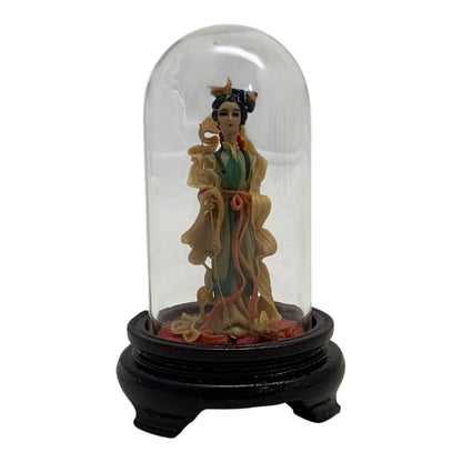 8257 - 3" Assorted Color Geisha with Glass Dome Set of 2 |X-46|