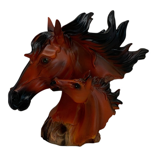 14465 - 6" Brown Horse Head - Colt Left - |Z-77|