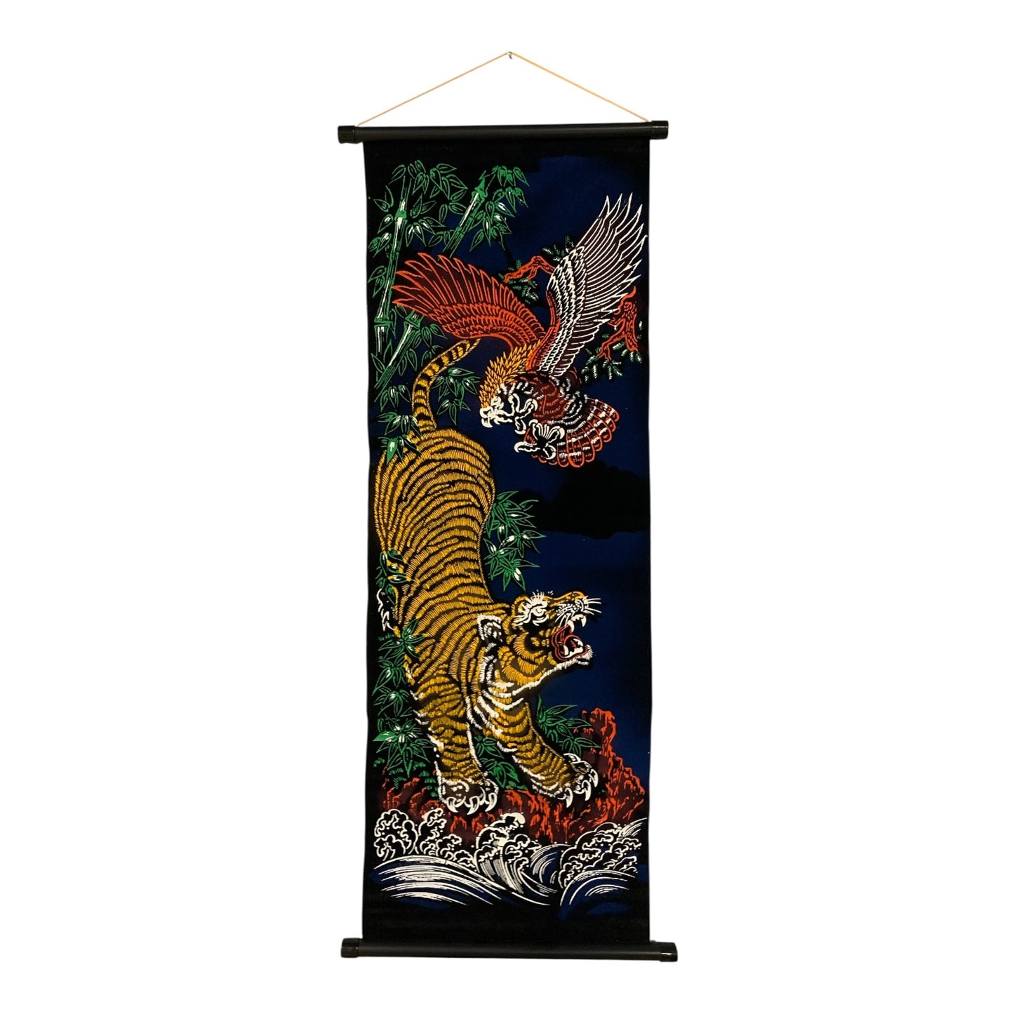 14753 - Velvet Scroll Tiger and Eagle |W-28/Store|