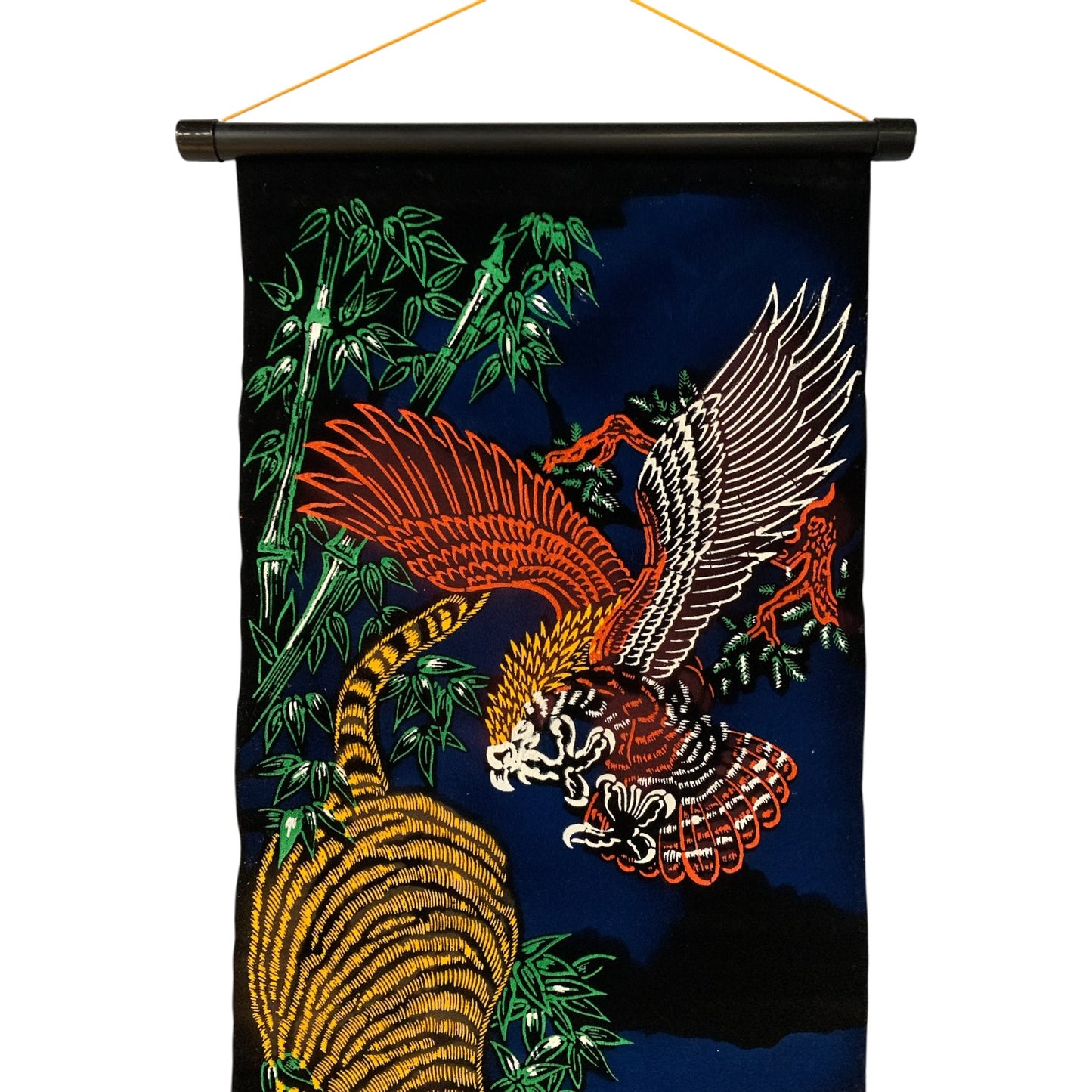 14753 - Velvet Scroll Tiger and Eagle |W-28/Store|