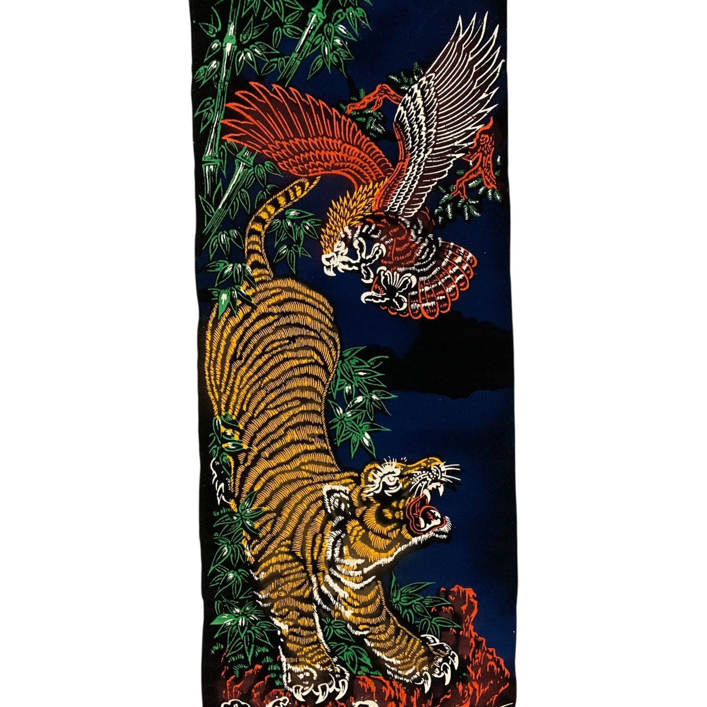 14753 - Velvet Scroll Tiger and Eagle |W-28/Store|