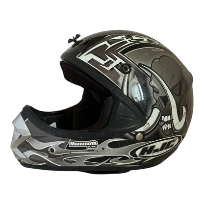 37358 - HJC Helmet Youth Size Small Black White CL-X5Y Mammoth Used 13" |S-O|