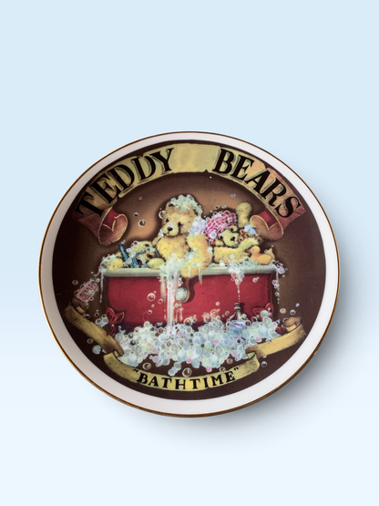 30174 - 8" Teddy Bears Bath Time Plate |10-15|
