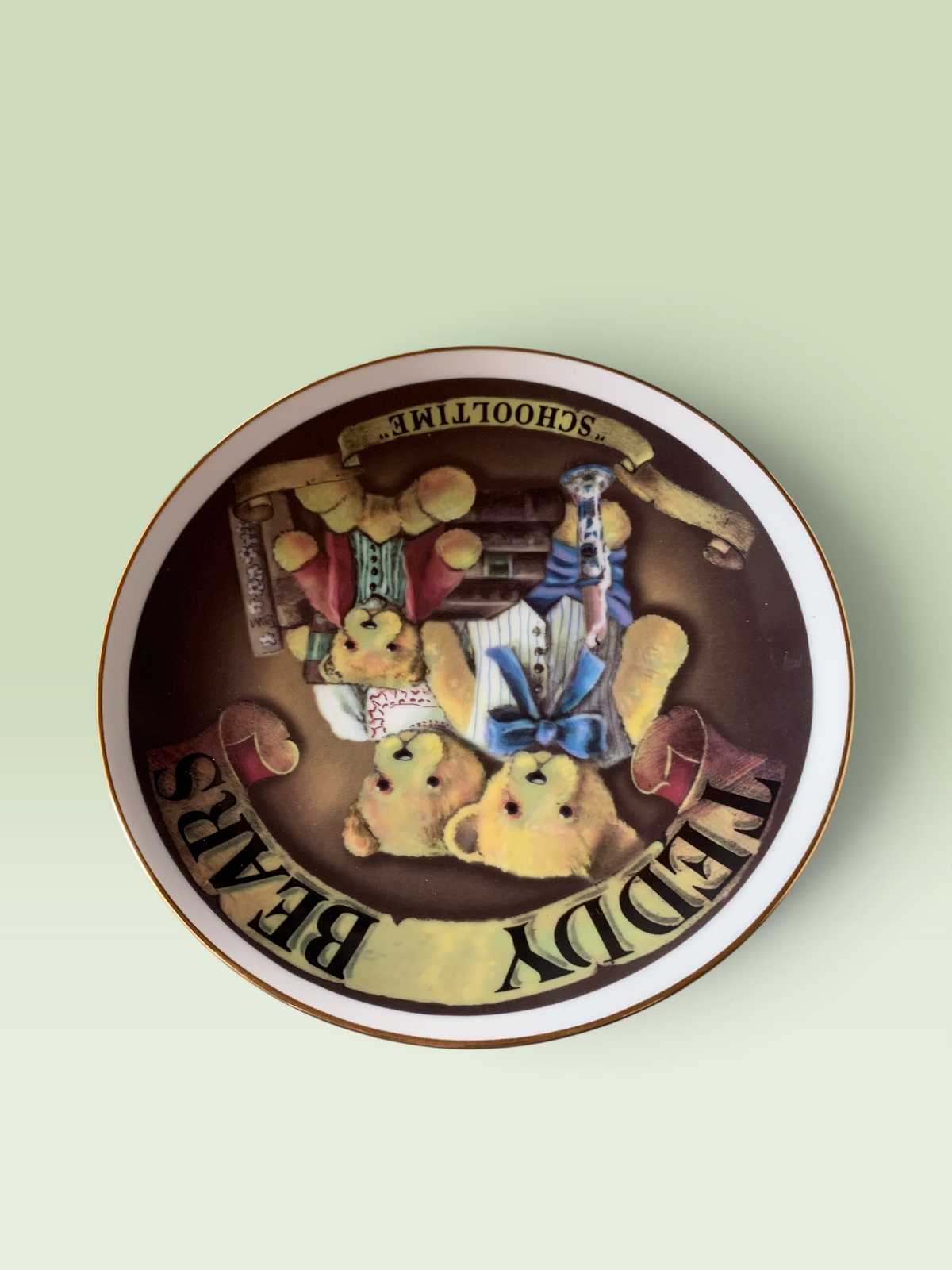 29439 - 8" Teddy Bears School Time Plate |10-15|